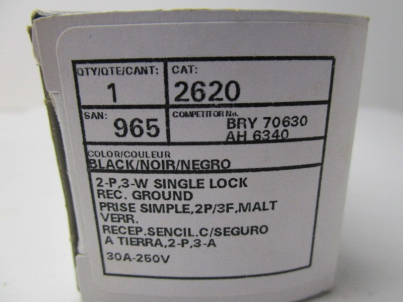 LEVITON 2620 250V 30A NSMP
