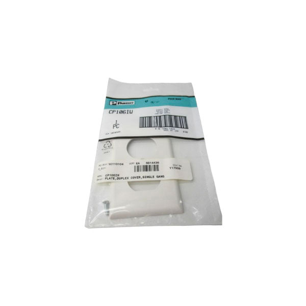 PANDUIT CP106IW SINGLE GAT PLATE  NSMP