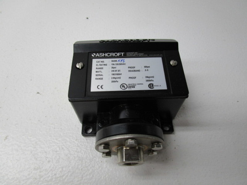 ASHCROFT B420SXFS 125/250VAC 15A 30PSI NSMP