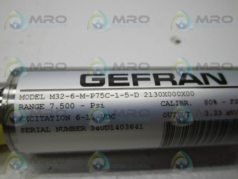 GEFRAN M32-6-M-P75C-1-5-D  NSNP