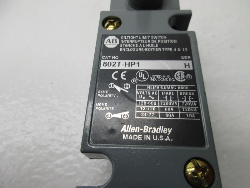ALLEN BRADLEY 802T-HP1 SER. H  UNMP