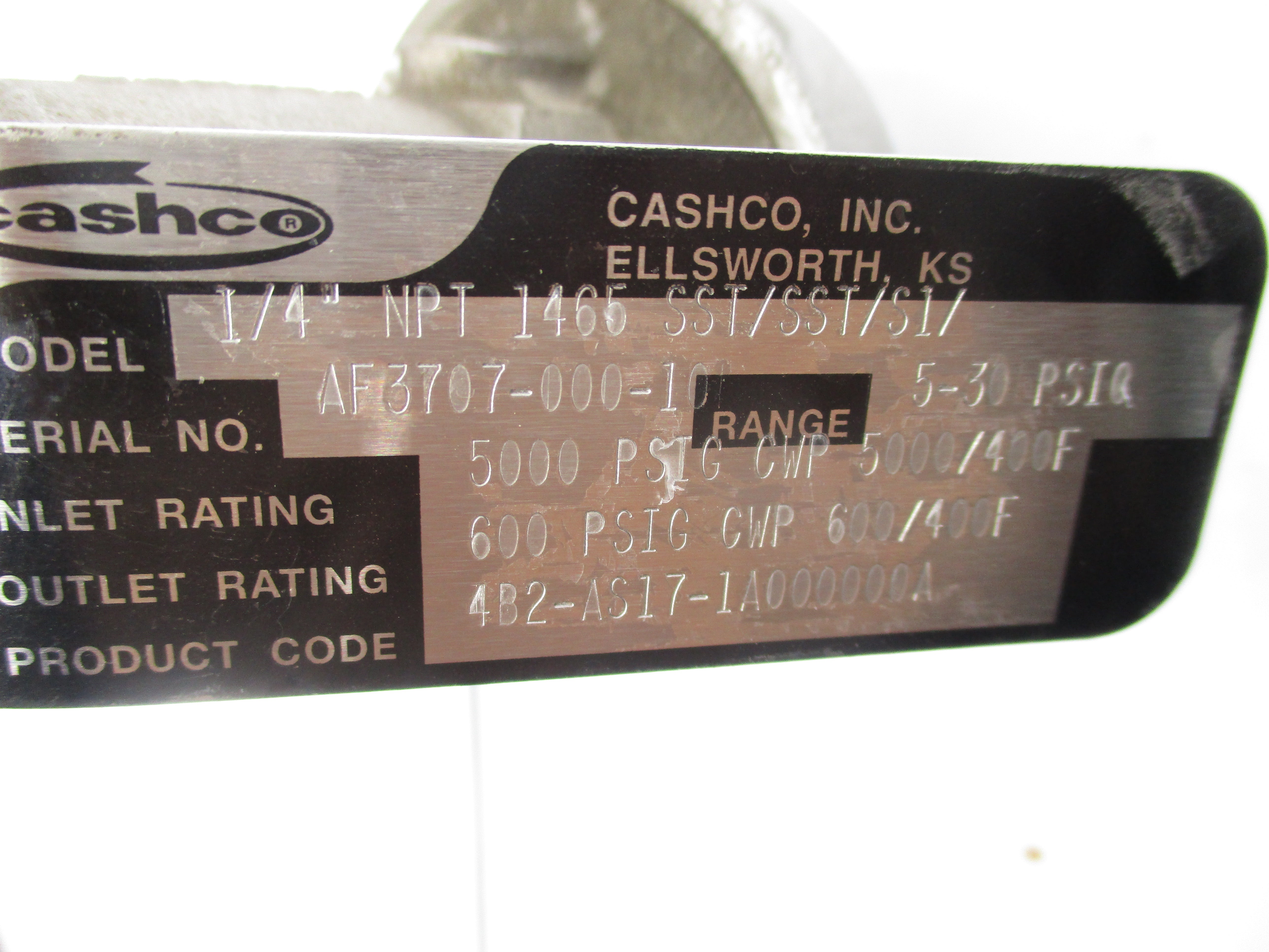 CASHCO 1/4"NPT-1465-SST/SST/S1/ NSNP