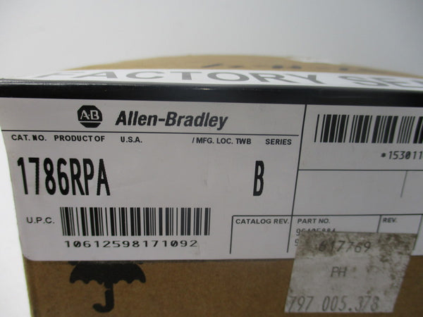 ALLEN BRADLEY 1786RPA SER. B DATE: 2011 NSFS