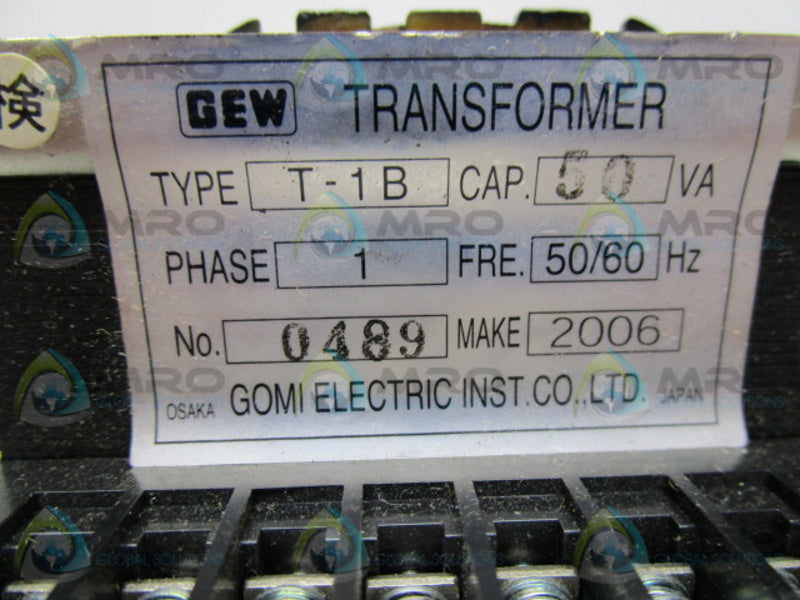 GEW T-1B TRANSFORMER  NSNP