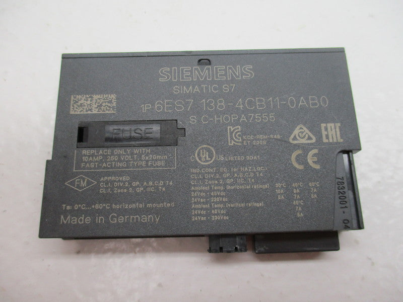 SIEMENS 6ES7138-4CB11-0AB0 24-230VAC NSNP