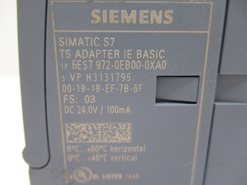 SIEMENS 6ES7972-0EB00-0XA0  NSNP