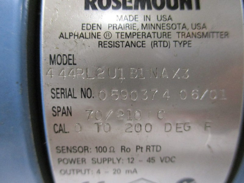 ROSEMOUNT 444RL2U1B1NAX3  NSNP