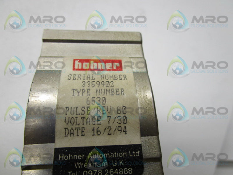 HOHNER TYPE 6530 SHAFT ENCODER  UNMP