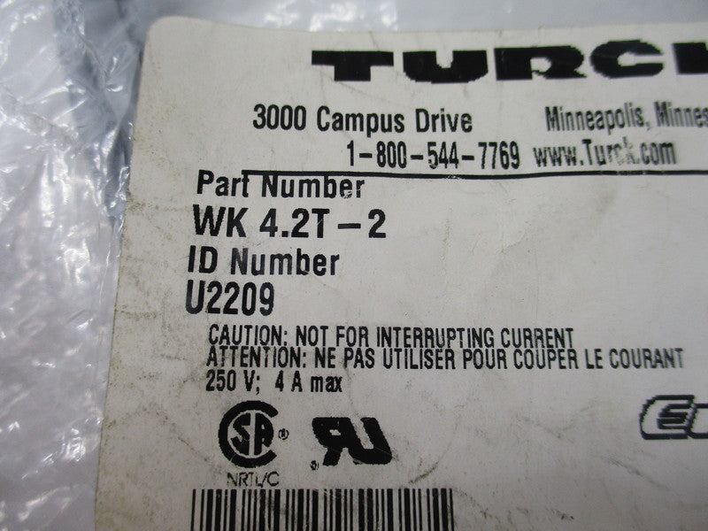 TURCK WK4.2T-2 U2209 250V 4A NSMP