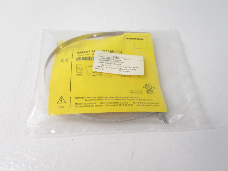 TURCK BIM-PST-AN6X-V1131/KLP80 NSMP