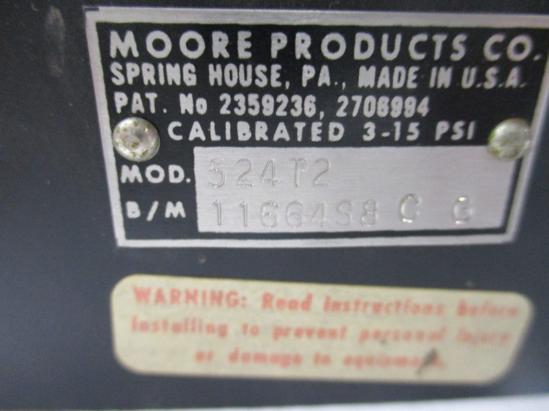 MOORE PRODUCTS 524T2  UNMP