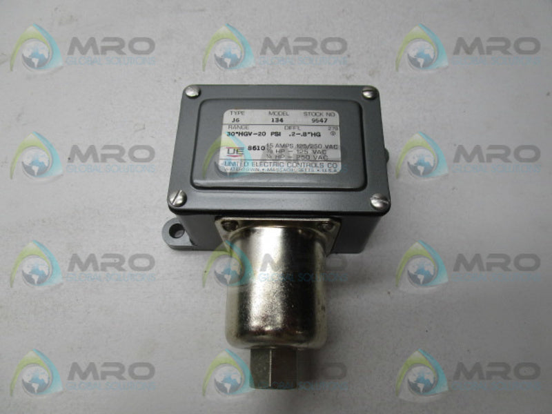 UNITED ELECTRIC CONTROLS TYPE J6 1349547 PRESSURE SWITCH  NSMP