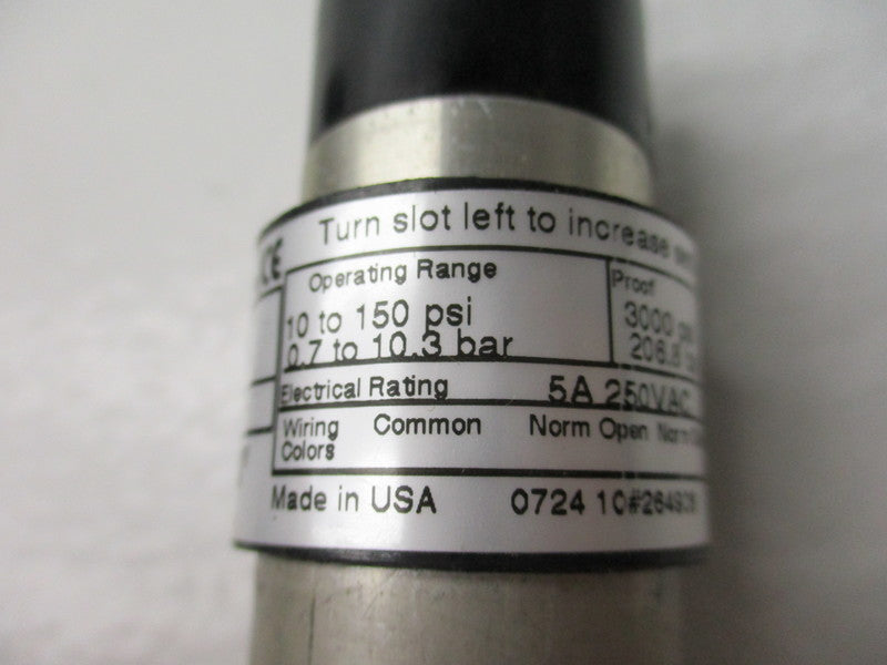 UNITED ELECTRIC 10-B11 250VAC 5A 10-150PSI NSNP