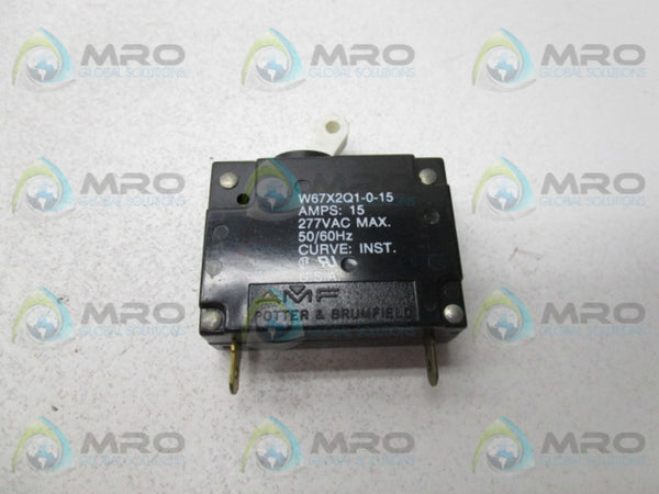 POTTER & BRUMFIELD W67X2Q1015 CIRCUIT BREAKER 15A  NSMP