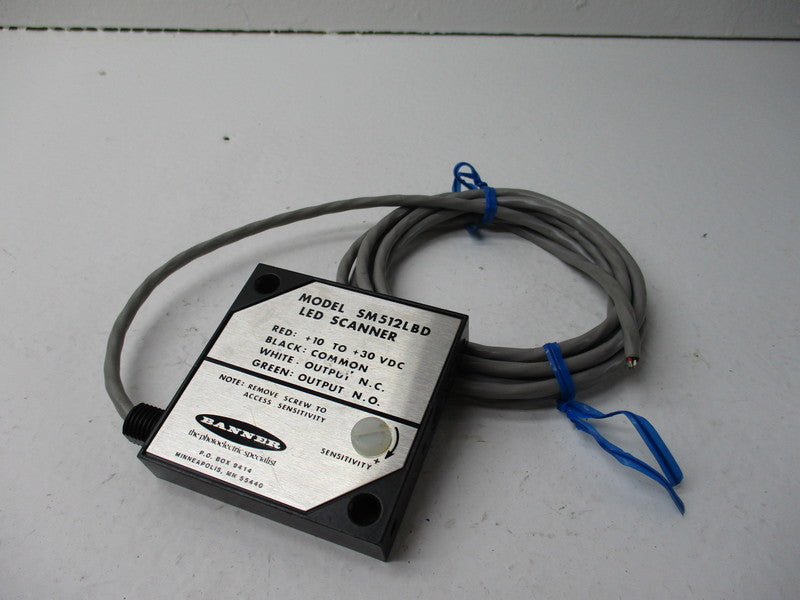 BANNER ENGINEERING SM512LBD 10-30VDC UNMP