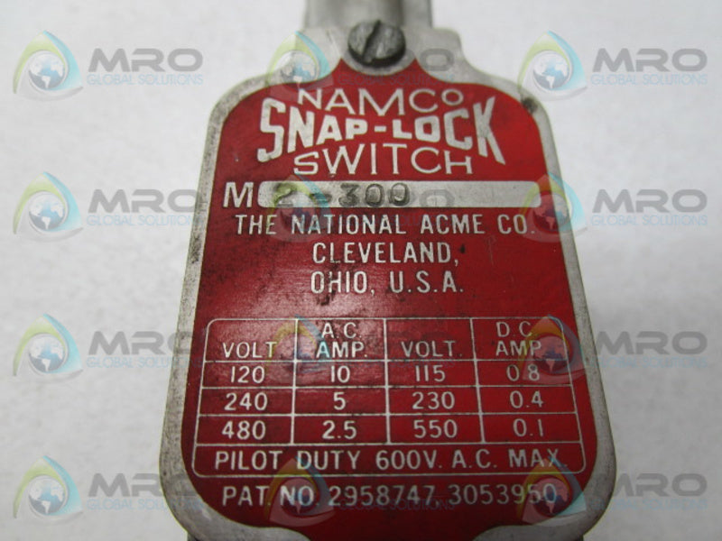 NAMCO M2-300 SNAP LOCK SWITCH  UNMP