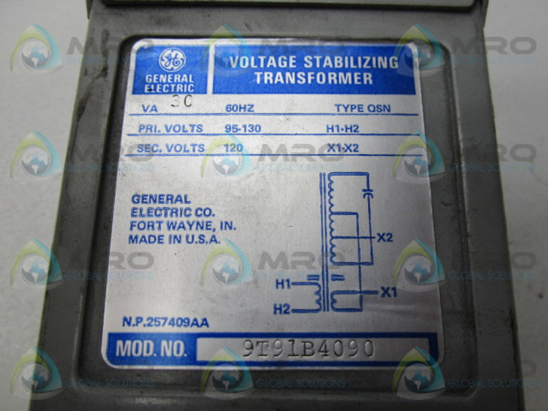 GENERAL ELECTRIC 9T91B4090 STABILIZING TRANSFORMER (AS PICTURED) NSNP