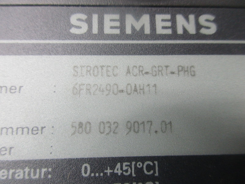 SIEMENS 6FR2490-OAH11  NSNP