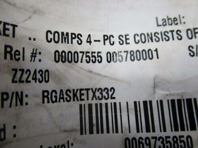 FISHER RGASKETX332 GASKET SET KIT  NSNP