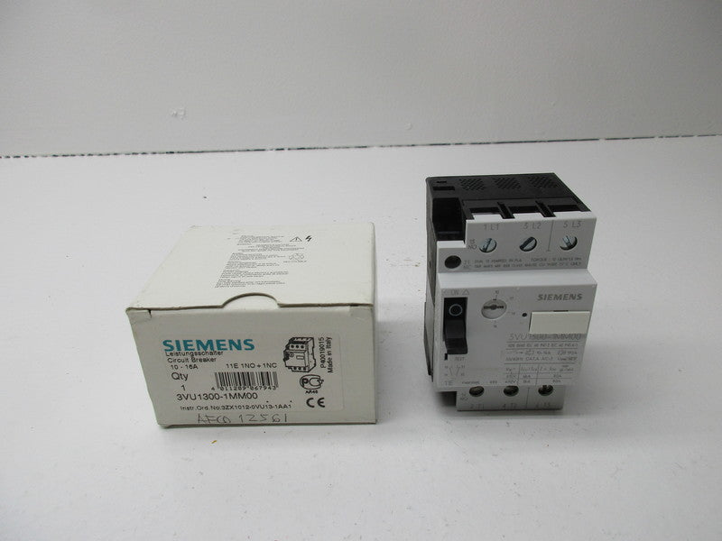SIEMENS 3VU1300-1MM00 600VAC 10-16A NSMP