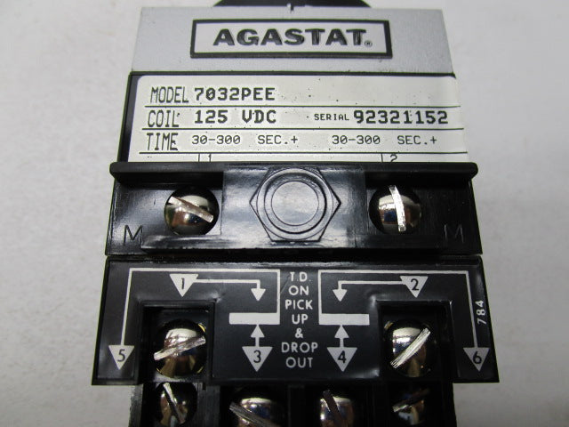 AGASTAT 7032PEE  TIMING RELAY 125VDC  NSMP
