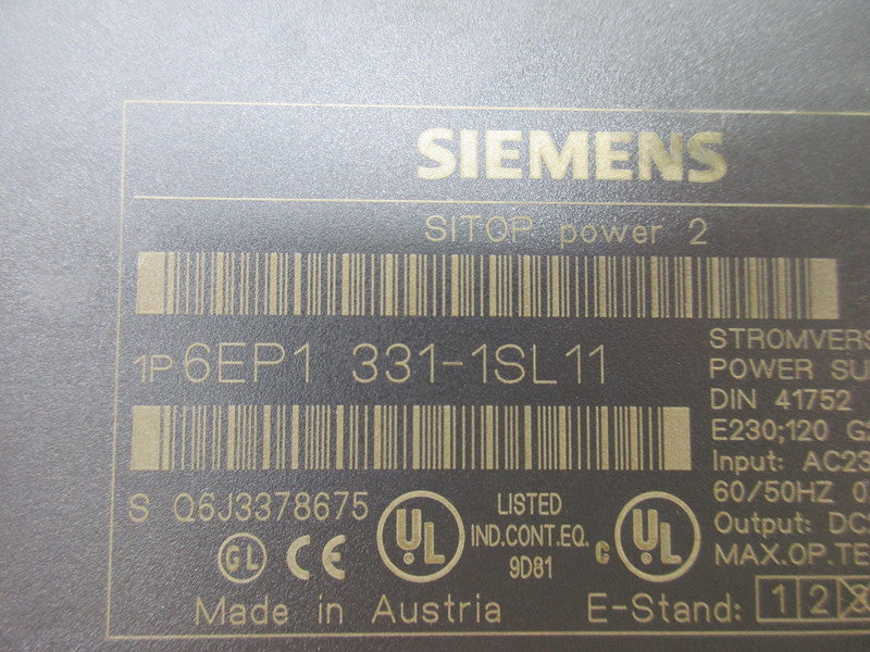 SIEMENS SITOP 6EP1331-1SL11  UNMP