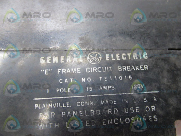 GENERAL ELECTRIC TE11015 CIRCUIT BREAKER 1 POLE 15AMP  UNMP