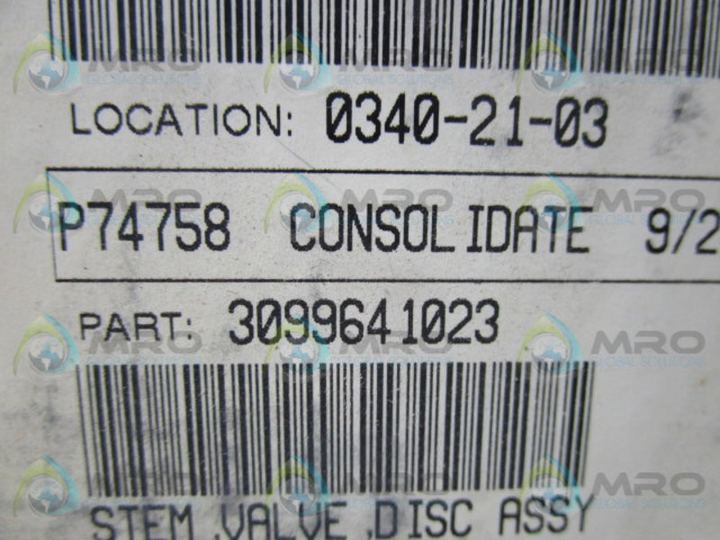 DIAMOND POWER 3099641023 STEM VALVE  NSMP