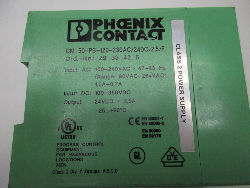 PHOENIX CONTACT CM50-PS-120-230AC/24DC/2,5/F  NSNP