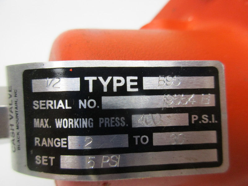 CASH VALVE TYPE B95  NSNP