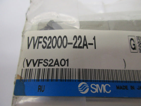 SMC NVVFS2000-22A-1 SOLENOID VALVE  *NEW IN FACTORY BAG*