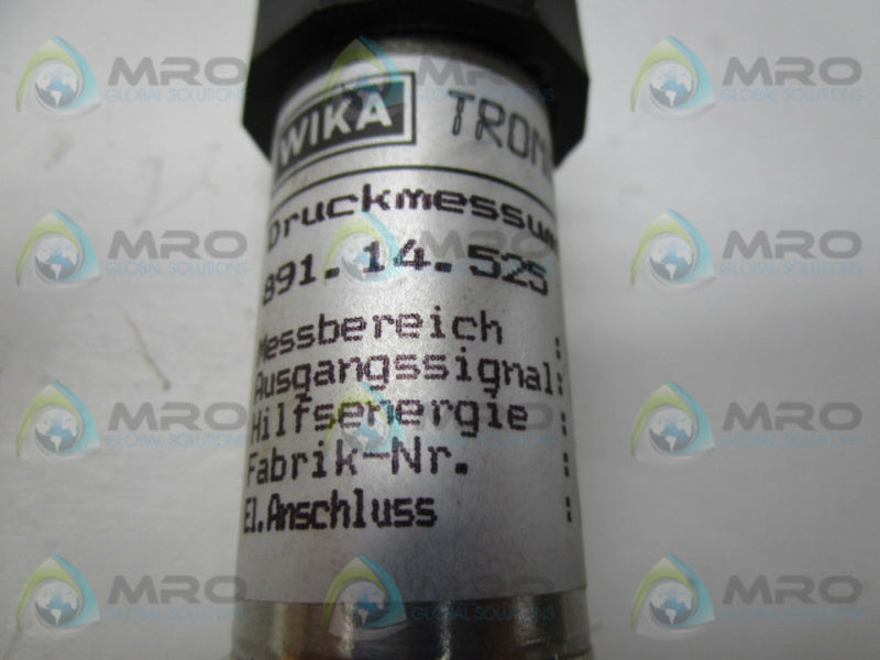 WIKA 89114525 PRESSURE TRANSMITTER 30PSI 30VDC  NSNP