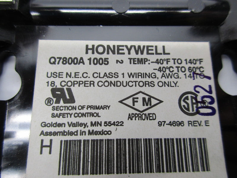 HONEYWELL Q7800A1005 NSNP