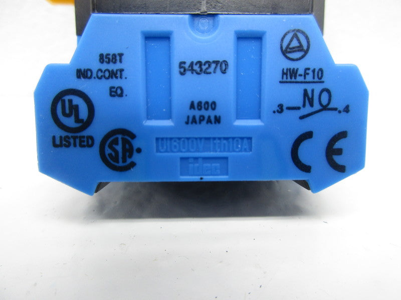 IDEC UI600V-ITH10A SELECTOR SWITCH  NSNP