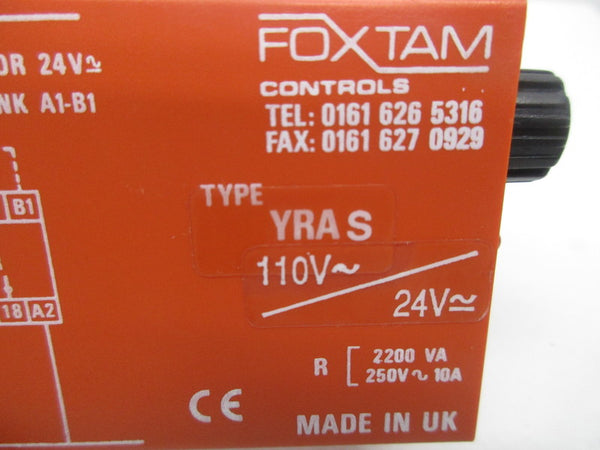 FOXTAM YRAS TIME DELAY RELAY 110V 24V  NSNP