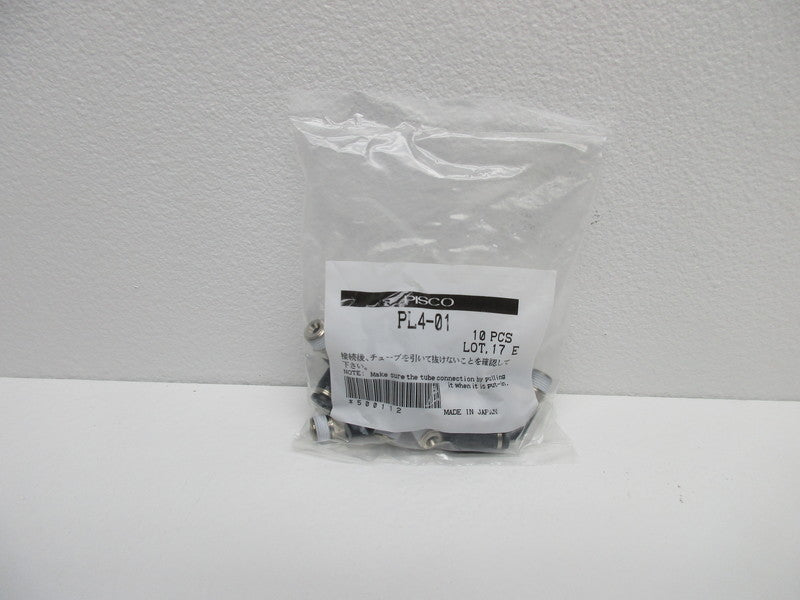 PISCO PL4-01 FITTINGS (PKG OF 10)  NSMP