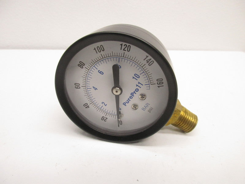 PUREPRO 2-1/2" FACE 0-160 PSI-1/4" BOTTOM MOUNT PRESSURE GAUGE  NSMP
