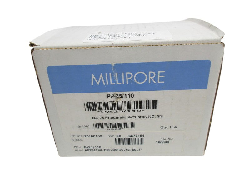 MILLIPORE PA25/110 NA25 PNEUMATIC VALVE ACTUATOR  NSMP