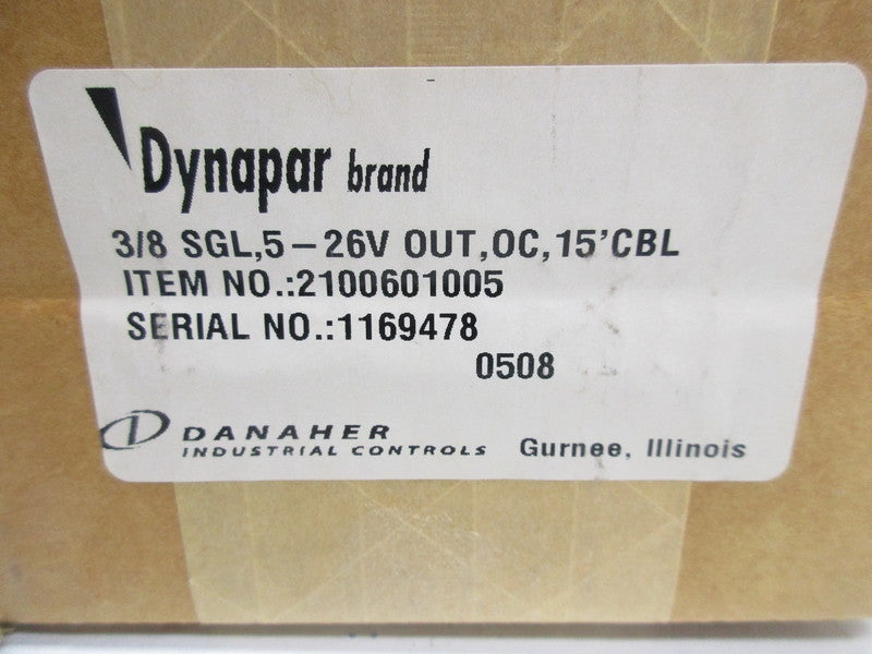 DYNAPAR 2100601005 ENCODER 3/8 SGL 5-26V OUT  NSFS