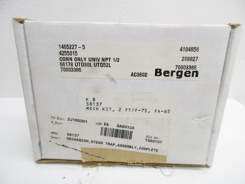 SPIRAX SARCO 58137 2" FT-75 FLT/TST MECH ASSEMBLY  NSMP