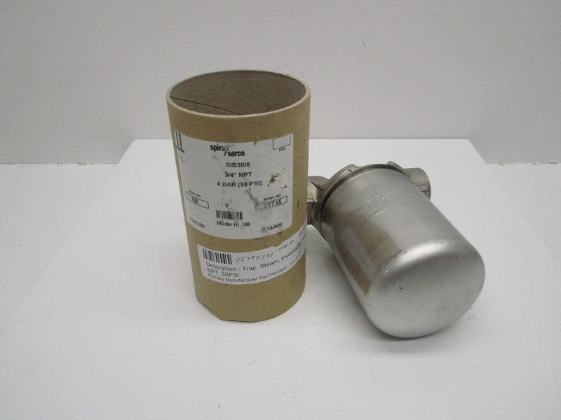 SPIRAX SARCO SIB30/8 STEAM TRAP 3/4" NPT 58 PSI  NSMP