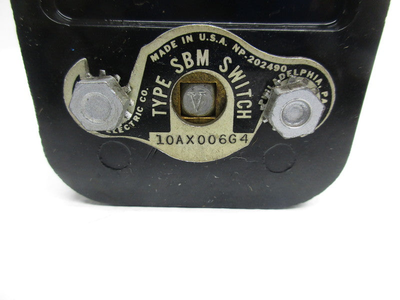 GENERAL ELECTRIC 10AX006G4 SBM SWITCH  UNMP