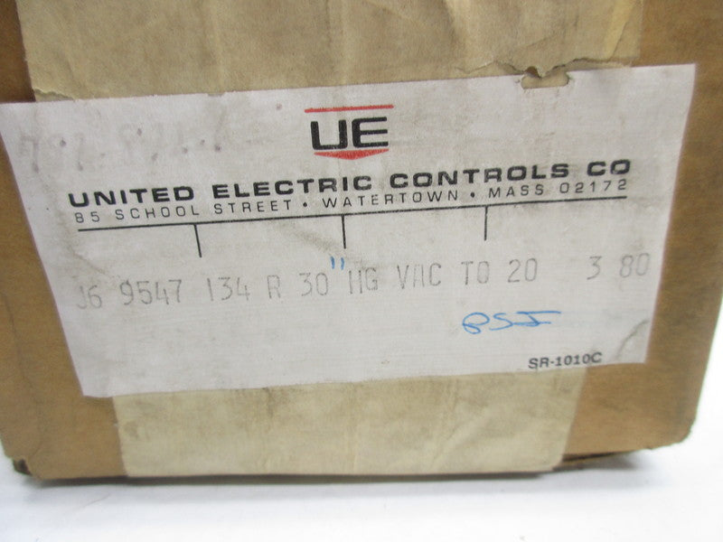 UNITED ELECTRIC J6-134-9547 PRESSURE SWITCH  NSFS