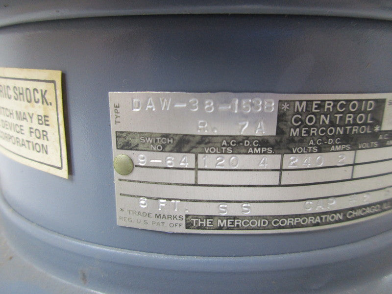 MERCOLD CONTROLS DAW-38-153B  NSMP
