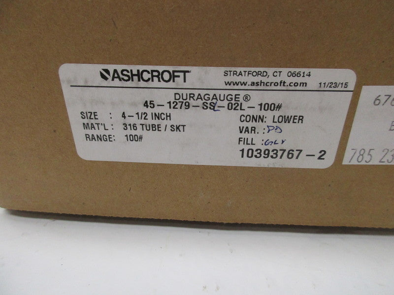 ASHCROFT 45-1279-SSL-02L-100#  NSMP