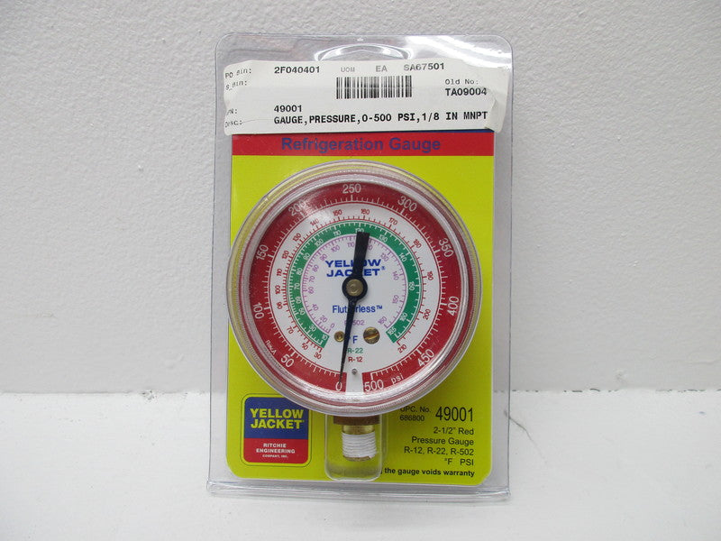 YELLOW JACKET 49001 R-502 0-500PSI NSMP