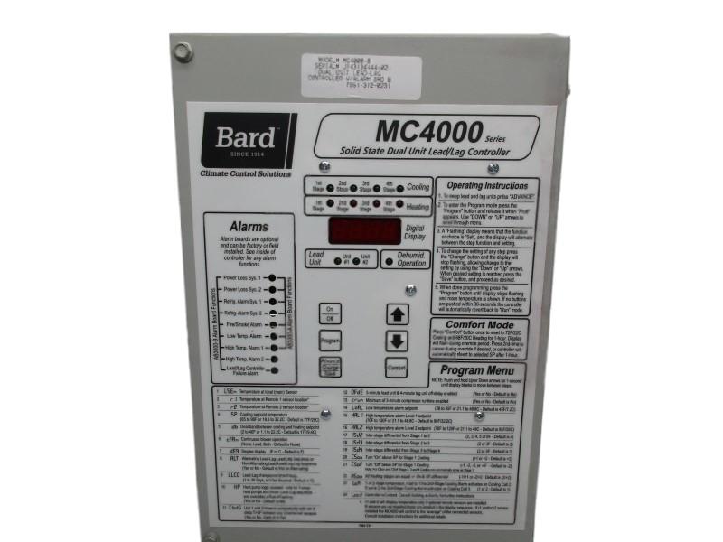 BARD MC4000-B SOLID STATE DUAL UNIT LEAD LAG CONTROLLER  NSNP