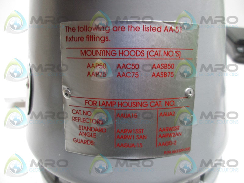 APPLETON AAUA-15 LIGHTING FIXTURE  NSNP
