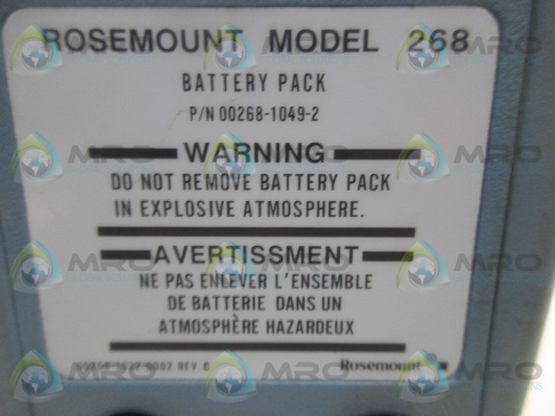 ROSEMOUNT 268 HAND HELD REMOTE TRANSMITTER  UNMP