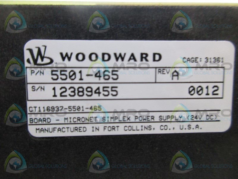 WOODWARD 5501-465  NSNP